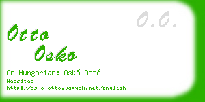 otto osko business card