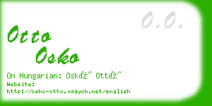 otto osko business card